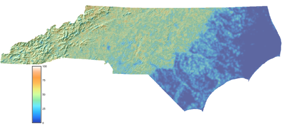 Terrain surface texture result